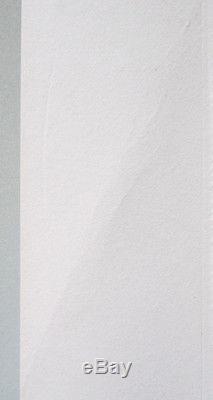 Josef Albers Signé 1971 Gaufrage Gravé En Relief De Couleur Blanche Sur Gris VIII