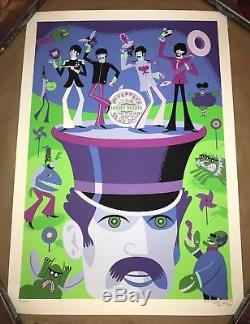 Josh Agle Shag Les Beatles 'puis-je Vous Présenter' Affiche D'art Signée S / N