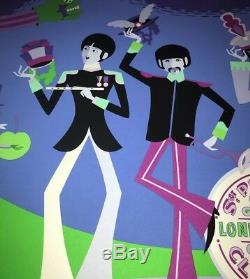 Josh Agle Shag Les Beatles 'puis-je Vous Présenter' Affiche D'art Signée S / N