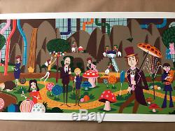 Josh Agle Shag, Willy Wonka & Chocolate Factory Rare Print Art # / 100 Gene Wilder