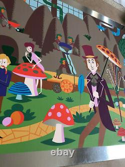 Josh Agle Shag Willy Wonka & Chocolate Factory Rare Print Art P/p Gene Wilder