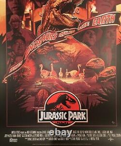Jurassic Park By John Guydo Mondo Poster Nycc Variant Imprimer Goulot D'étranglement X/50