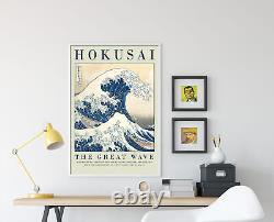 Katsushika Hokusai La Grande Vague Affiche de Galerie, Impression d'Art, Peinture