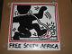 Keith Haring 1985 Libre Afrique De L'afrique Du Sud Anti-apartheid Affiche Vintage 48x48