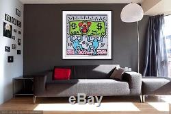 Keith Haring Andy Warhol Andy Mouse III 1986 Sérigraphie Double Signée Rare