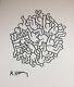 Keith Haring Partie Originale Dessinée Et Signée À La Main, Encre Sur Papier