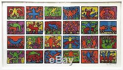 Keith Haring Retrospect Signé Sérigraphie Voir Live More Avail Gallart