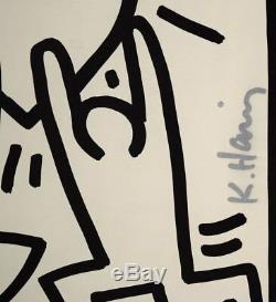 Keith Haring Signé Sans Titre Du Portfolio De Tony Shafrazi (sous Le Nom D'andy Warhol)