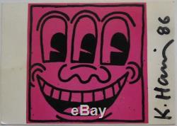 Keith Haring (artiste) Carte Postale Signée