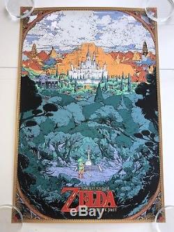 Kilian Eng Affiche 'the Legend Of Zelda' Nintendo Mondo Édition Limitée, Nda