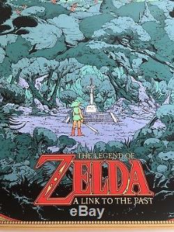 Kilian Eng Affiche 'the Legend Of Zelda' Nintendo Mondo Édition Limitée, Nda