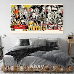 Kill Bill Pulp Fiction Reservoir Dogs Impression sur toile encadrée Art mural de film