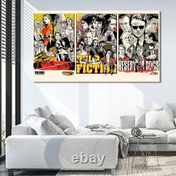 Kill Bill Pulp Fiction Reservoir Dogs Impression sur toile encadrée Art mural de film