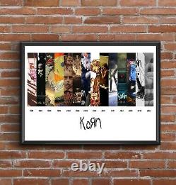 Korn Discographie Multi Album D'art Imprimer Grand Cadeau De La Journée Des Pères