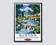 "l'affiche De Voyage Vintage Des Chemins De Fer Britanniques De Buxton, Dans Le Peak District Anglais, Lac Et..."