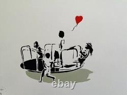 L'amour fait tourner le monde signé Emo Martin Whatson Banksy cadeau Mint Art