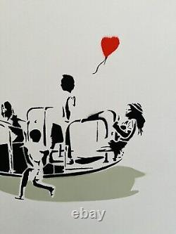 L'amour fait tourner le monde signé Emo Martin Whatson Banksy cadeau Mint Art