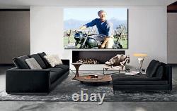 LE GRAND TABLEAU DE TOILE DU FILM THE GREAT ESCAPE AVEC STEVE McQUEEN Impression sur toile faite à la main