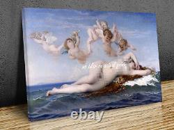 La Naissance de Vénus - Impression sur toile encadrée ou impression seule de l'œuvre d'art d'Alexandre Cabanel