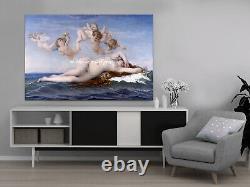 La Naissance de Vénus - Impression sur toile encadrée ou impression seule de l'œuvre d'art d'Alexandre Cabanel