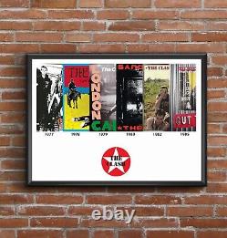 La discographie de The Clash - Impression d'art multi-album - Un super cadeau pour la fête des pères.