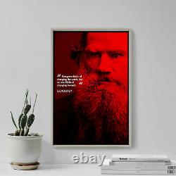 Leo Tolstoï Art Imprimé Poster Quote Cadeau