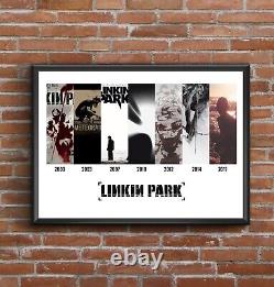 Linkin Park - Discographie Multi Album Art Imprimé Cadeau Idéal pour la Fête des Pères