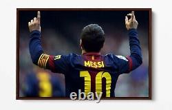 Lionel Messi 2 Grand Art sur Toile Effet Flottant/Cadre/Impression d'Affiche