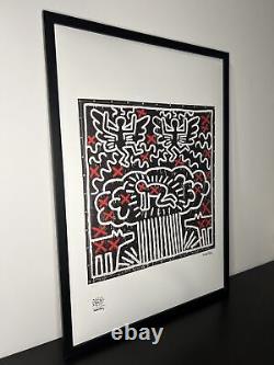 Lithograph (d'après) Keith HARING Édition limitée & Authentifiée 50x70 cm