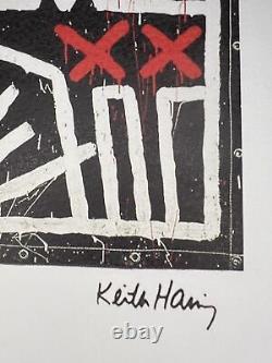 Lithograph (d'après) Keith HARING Édition limitée & Authentifiée 50x70 cm