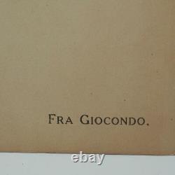 Lithographie Antique Leo S Olschki Firenze Fra Giocondo Art Print