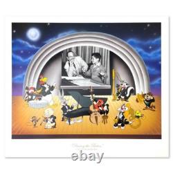 Lithographie en Édition Limitée 'Passing the Baton' de Looney Tunes, Numérotée avec Le