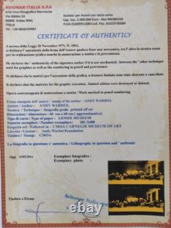 Lithographie en édition limitée signée d'Andy Warhol des années 1980 - La Cène