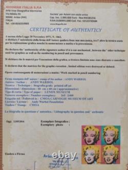 Lithographie en édition limitée signée d'Andy Warhol des années 1980 de Marilyn Monroe
