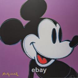 Lithographie signée en édition limitée d'Andy Warhol des années 1980 - Mickey Mouse