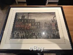 Ls Lowry Original Signé Our Town Lithograph Limited Edition