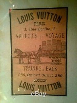 Ltd. Edition Louis Vuitton'articles De Voyage Affiche Signée Fairchild Paris
