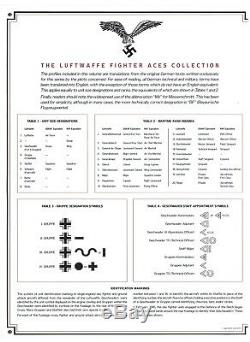 Luftwaffe Signé Profil Album 24 As Luftwaffe Inc Hartmann, Galland, Rall