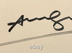 Main Signée Andy Warhol Affiche Un Haring & Basquiat Contemporain