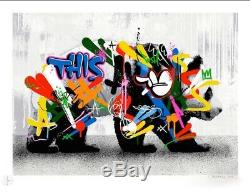 Martin Whatson Panda Main Editon Graffiti Estampes Art Urbain