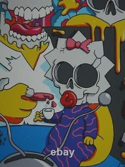 Matt Gondek Hand Embellished Nuclear Family The Simpsons Art Print Pez Jerkface