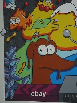 Matt Gondek Hand Embellished Nuclear Family The Simpsons Art Print Pez Jerkface