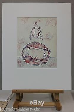 Max Ernst (1891-1976) Lithographie Originale 1971 (# 202) Après Moi, Le Xxe Siècle