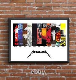 Metallica Multi Album Cover Affiche D'art Personnalisable Disponible En N'importe Quel Artiste
