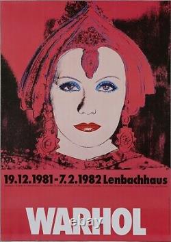 Misc03.2 1982 Andy Warhol Star Lenbachhaus Exposition Affiche Vintage Original