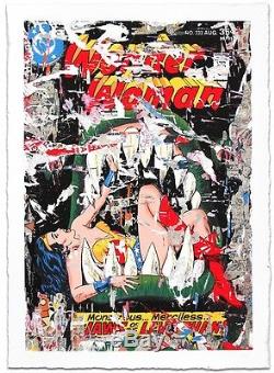 Mr. Brainwash Wonder Woman Reproduction Signée # De 100 Graffiti Mbw Art DC Comics