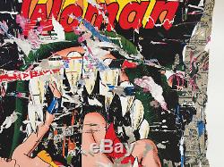 Mr. Brainwash Wonder Woman Reproduction Signée # De 100 Graffiti Mbw Art DC Comics