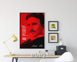 Nikola Tesla Affiche D'art Affiche Cadeau Citation