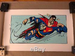 No More Heroes Dface Dface Blue - Affiche D'art De Rue, Impression 2010 Superman S / N