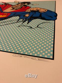 No More Heroes Dface Dface Blue - Affiche D'art De Rue, Impression 2010 Superman S / N